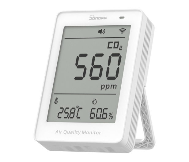 Sonoff Miernik jakości powietrza WiFi LCD AirGuard CO2 SAWF-08P - 1534492 - zdjęcie